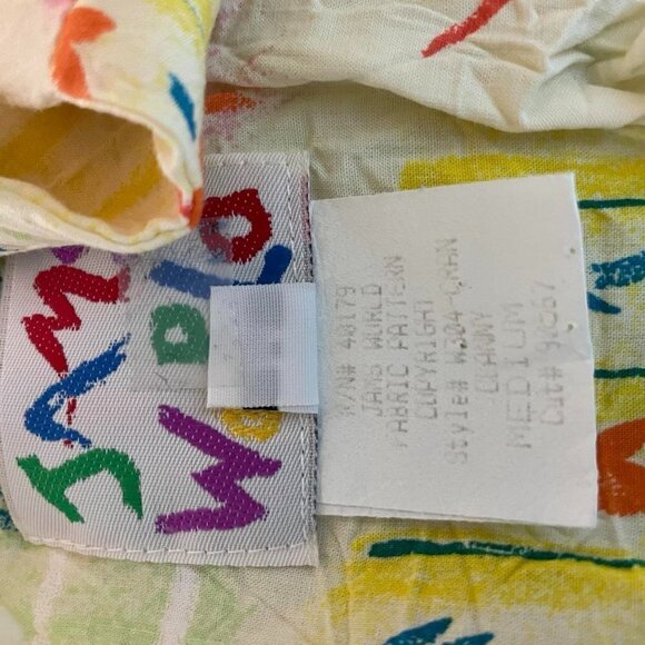 Jams World Medium Sleeveless Dress Colorful Boho Abstract Art - Picture 7 of 8